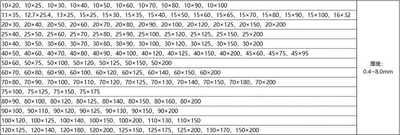 304不銹鋼管規格參數