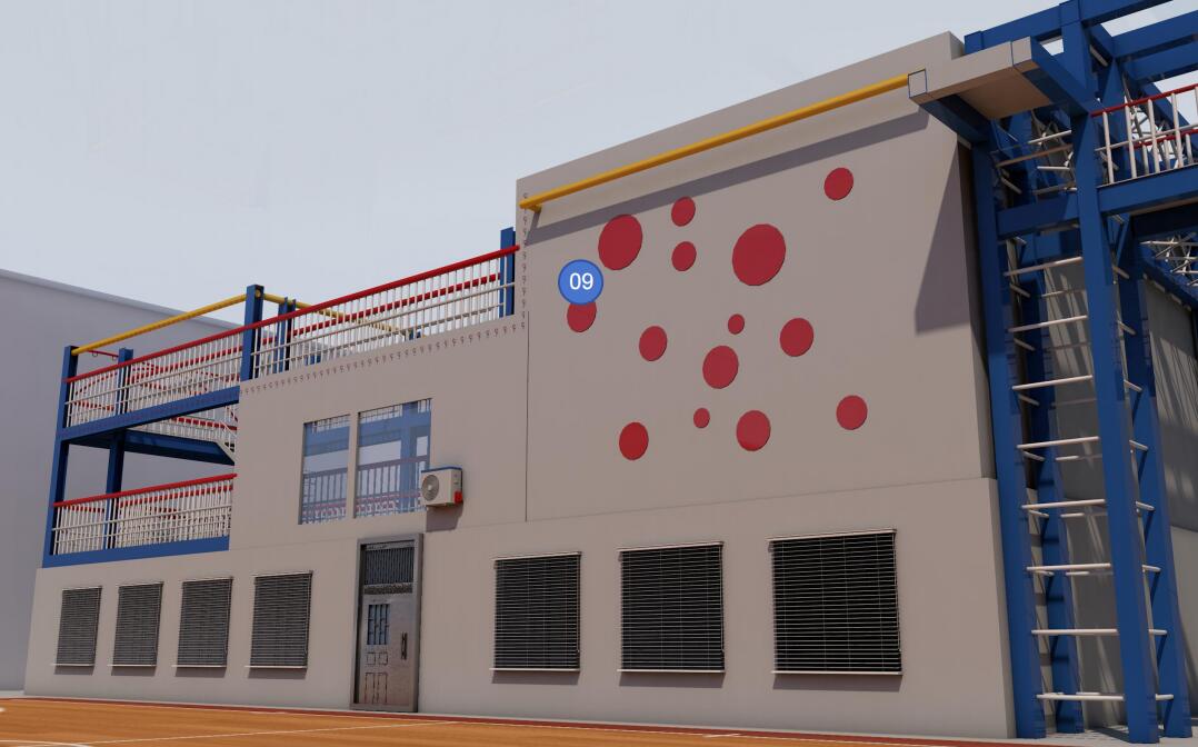 模擬火場逃生定點下降訓練設(shè)施